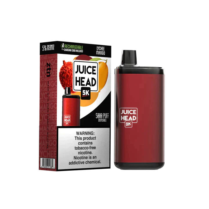 Juice Head 5K Disposable 5000 Puffs 14mL 50mg | MOQ 10 | Lychee Mango with Packaging