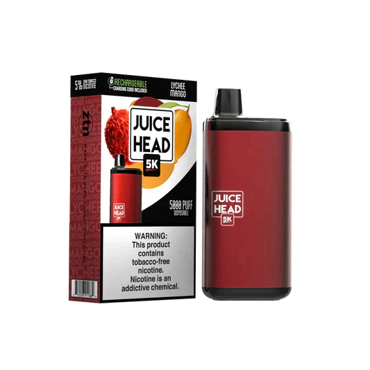 Juice Head 5K Disposable 5000 Puffs 14mL 50mg | MOQ 10 | Lychee Mango with Packaging