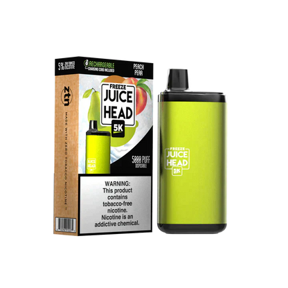 Juice Head 5K Disposable 5000 Puffs 14mL 50mg | MOQ 10 | Peach Pear Freeze with Packaging
