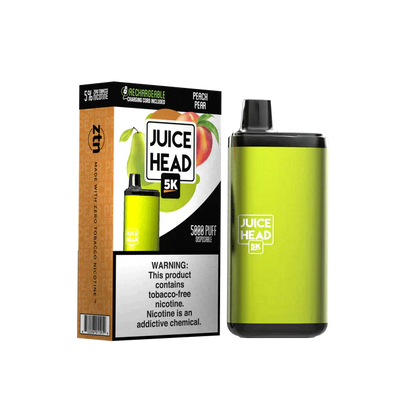 Juice Head 5K Disposable 5000 Puffs 14mL 50mg | MOQ 10 | Peach Pear with Packaging