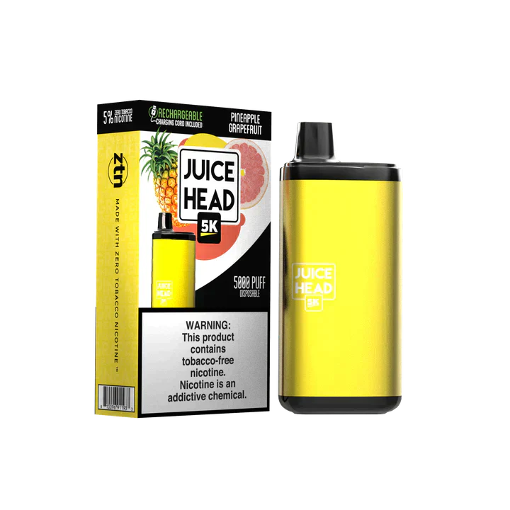 Juice Head 5K Disposable 5000 Puffs 14mL 50mg | MOQ 10 | Pineapple Grapefruit with Packaging