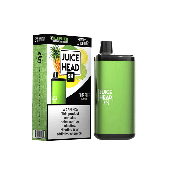 Juice Head 5K Disposable 5000 Puffs 14mL 50mg | MOQ 10 | Pineapple Lemon Lime with Packaging