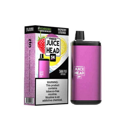 Juice Head 5K Disposable 5000 Puffs 14mL 50mg | MOQ 10 | Raspberry Lemonade Freeze with Packaging