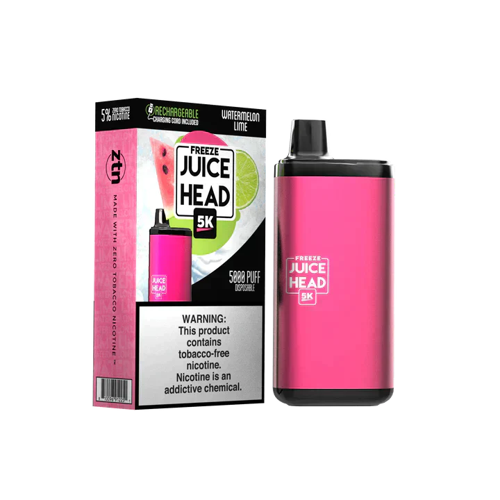 Juice Head 5K Disposable 5000 Puffs 14mL 50mg | MOQ 10 | Watermelon Lime Freeze with Packaging