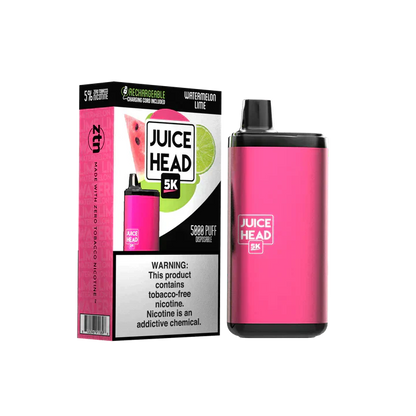 Juice Head 5K Disposable 5000 Puffs 14mL 50mg | MOQ 10 | Watermelon Lime with Packaging