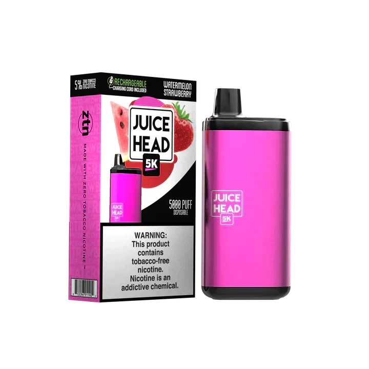 Juice Head 5K Disposable 5000 Puffs 14mL 50mg | MOQ 10 | Watermelon Strawberry with Packaging