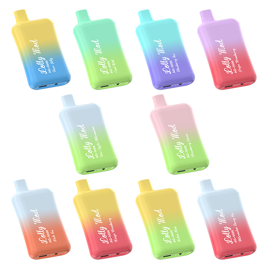 Lolly Mod Disposable 5500 Puffs 14mL 50mg | MOQ 10 | Group Photo