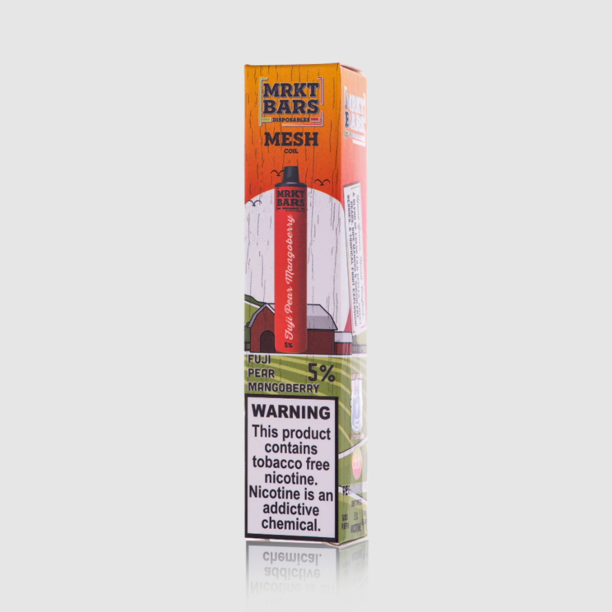 MRKT Bar Disposable 5000 Puffs 10mL 50mg | MOQ 10 | Fuji Pear MAngoberry with Packaging