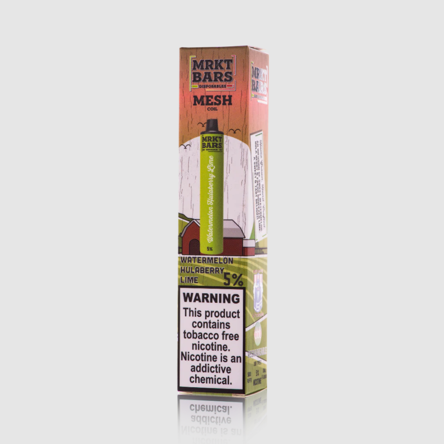 MRKT Bar Disposable 5000 Puffs 10mL 50mg | MOQ 10 | Watermelon Hulaberry with Packaging