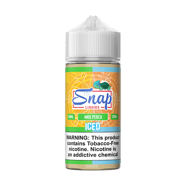 Snap Liquids Series E-Liquid 100mL (Freebase) | Mad Peach Iced