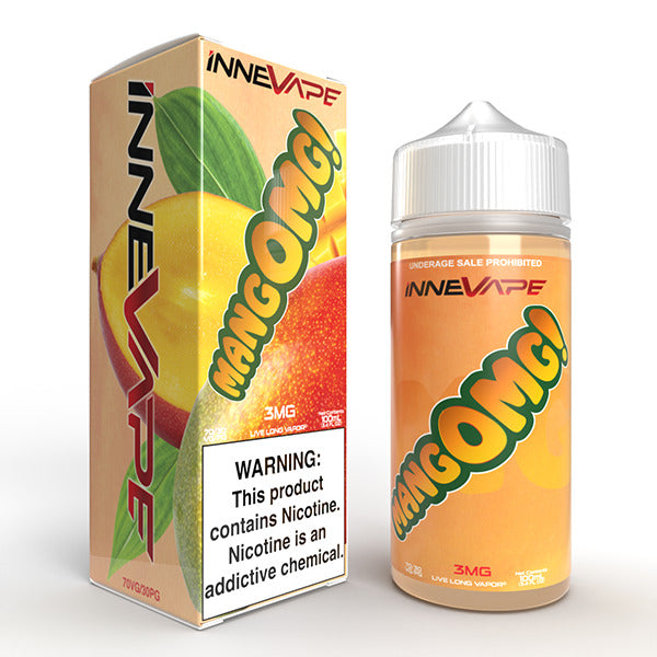 Innevape TFN Series E-Liquid 100mL (Freebase) Mango Omg with packaging