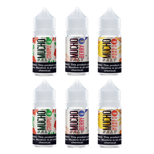 Mucho Salts Series E-Liquid 30mL (Salt Nic) Group Photo