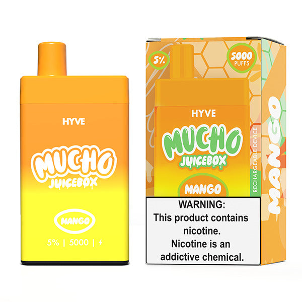 Mucho Hyve Disposable 5000 Puffs 12mL 50mg | MOQ 5 | Mango