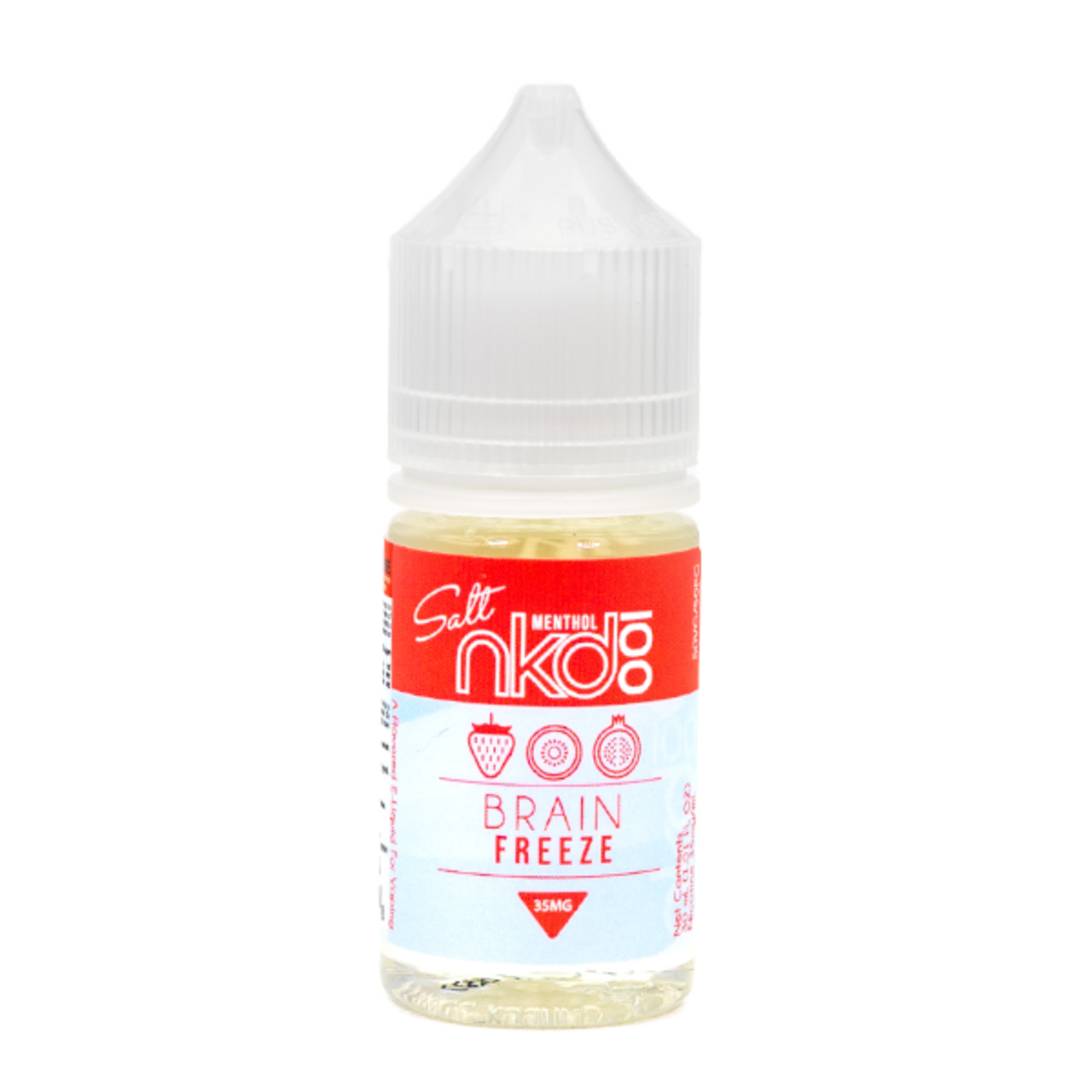 Naked 100 Salt Series E-Liquid 30mL (Salt Nic) - Strawberry Pom Menthol (Brain Freeze)