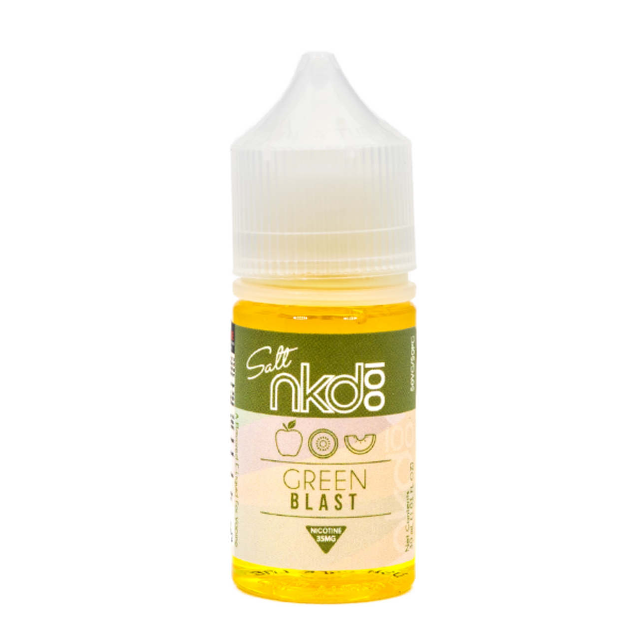 Naked 100 Salt Series E-Liquid 30mL (Salt Nic) - Melon Kiwi (Green Blast)