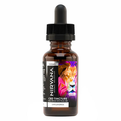 Nirvana Broad Spectrum CBD Tinctures (1000mg 30mL Tincture) | Natural (Unflavored)