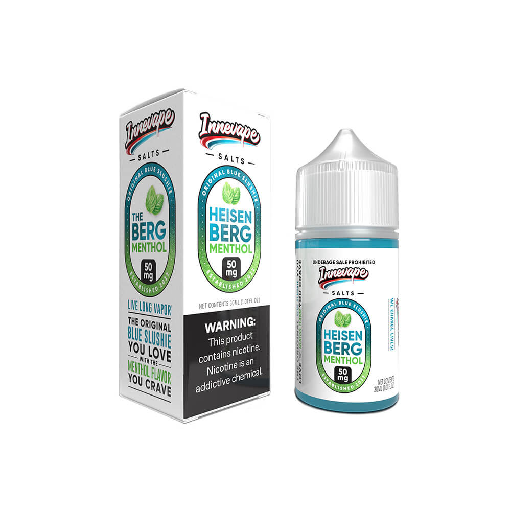 Innevape Salt Series E-Liquid | 30mL | 50mg | Salt Nic | Heisenberg Menthol with Packaging