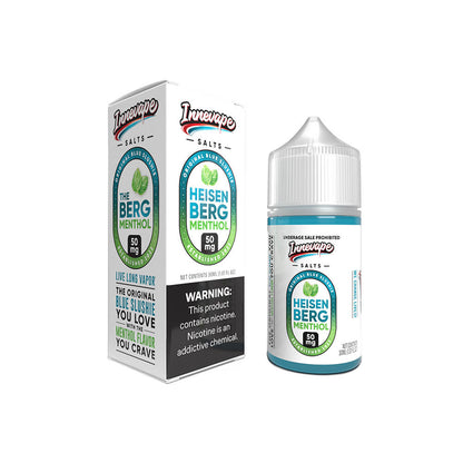 Innevape Salt Series E-Liquid | 30mL | 50mg | Salt Nic | Heisenberg Menthol with Packaging
