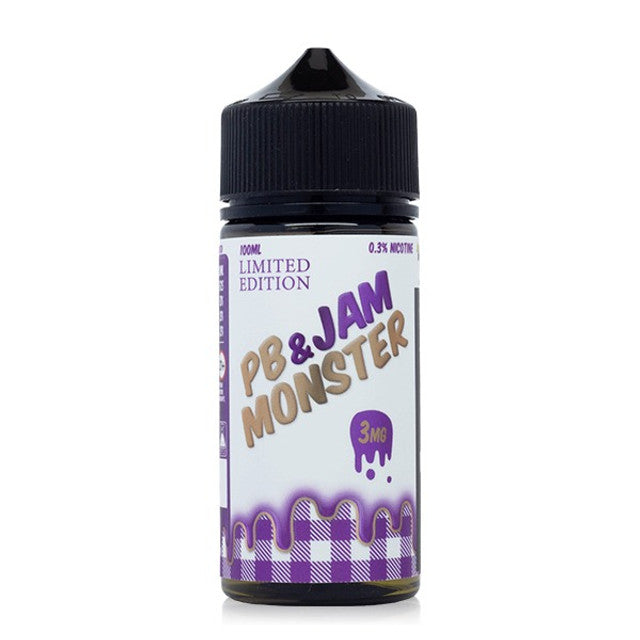 Jam Monster Series E-Liquid 100mL - Freebase - Pbj Grape