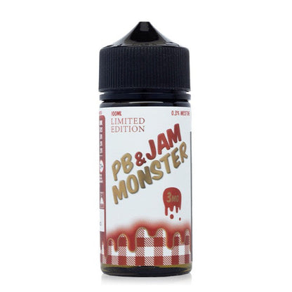 Jam Monster Series E-Liquid 100mL - Freebase - Pbj Strawberry
