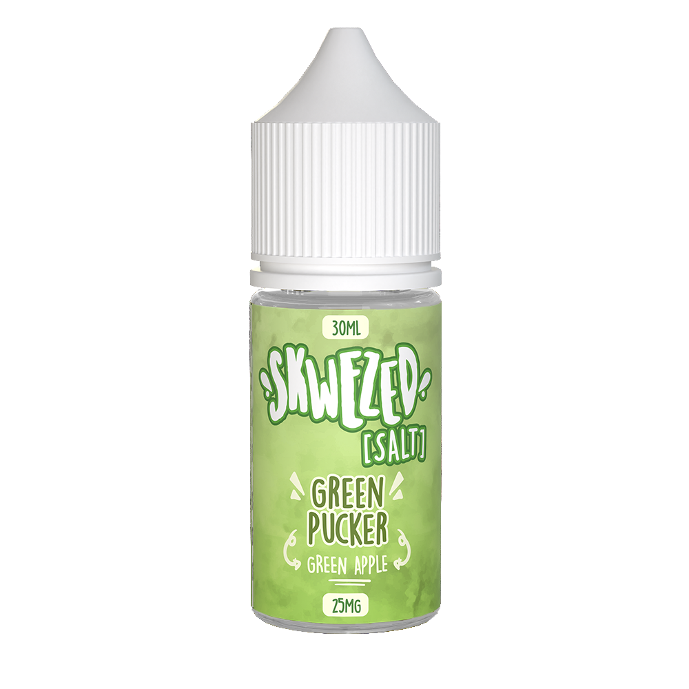 Skwezed Salt Series E-Liquid | 30mL | 25mg | Salt Nic | Green Pucker (Green Apple)