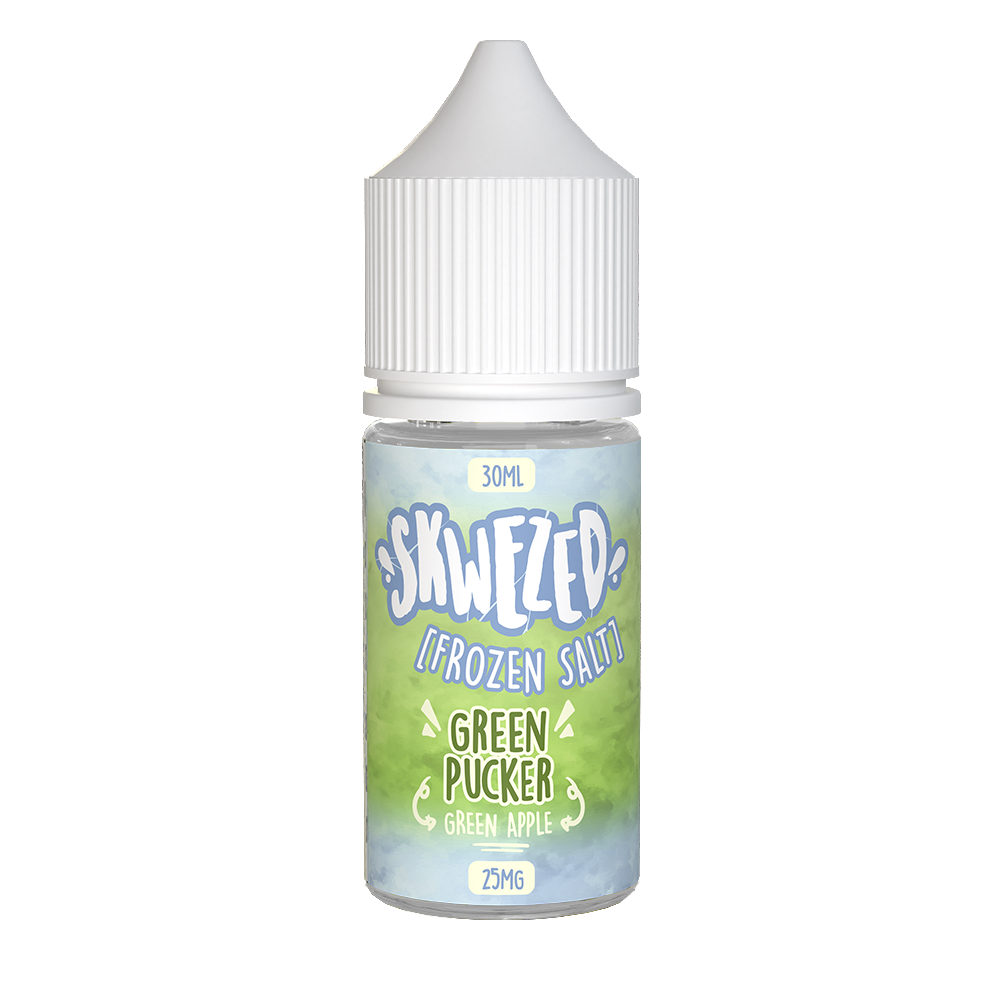 Skwezed Salt Series E-Liquid | 30mL | 25mg | Salt Nic | Frozen Green Pucker (Green Apple Ice)