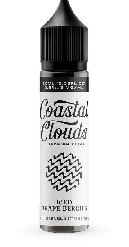 Coastal Clouds 60mL E-Liquid Series (Freebase) | Iced Grape Berries