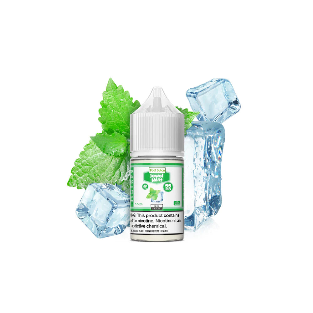 Pod Juice TFN Salt Series E-Liquid 30mL (Salt Nic) | 10mg - Jewel Mint