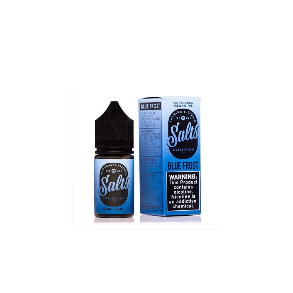 Propaganda Salt Series E-Liquid 30mL (Salt Nic) | Blue Frost with Packaging