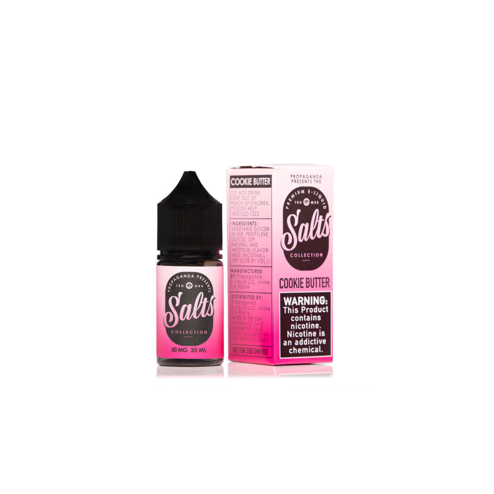 Propaganda Salt Series E-Liquid 30mL (Salt Nic) | Cookie Butter with Packaging