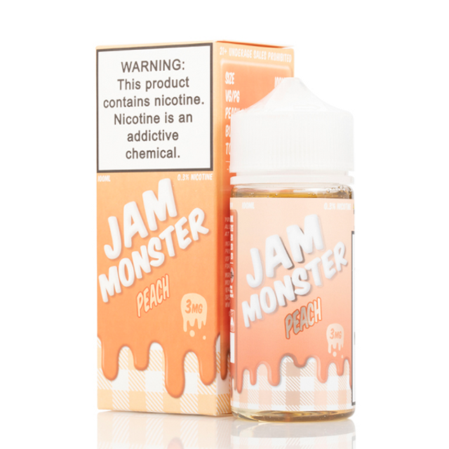 Jam Monster Series E-Liquid 100mL - Freebase - Peach