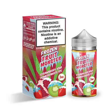 Jam Monster Series E-Liquid 100mL - Freebase - Frozen Strawberry Kiwi Pomegranate Ice