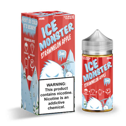 Jam Monster Series E-Liquid 100mL - Freebase - Strawmelon Apple Ice