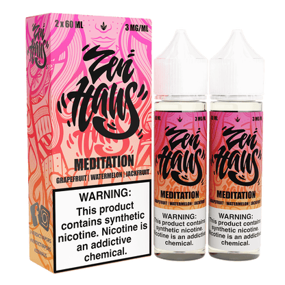 Zen Haus Series E-Liquid 120mL – Freebase – 60mL 2-Pack - Meditation
