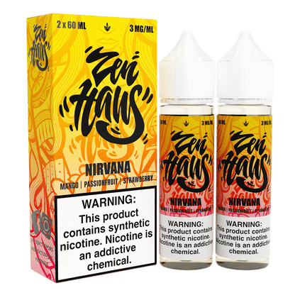 Zen Haus Series E-Liquid 120mL – Freebase – 60mL 2-Pack - Nirvana