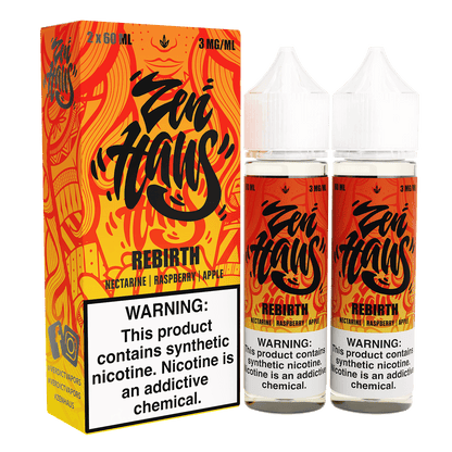 Zen Haus Series E-Liquid 120mL – Freebase – 60mL 2-Pack - Rebirth