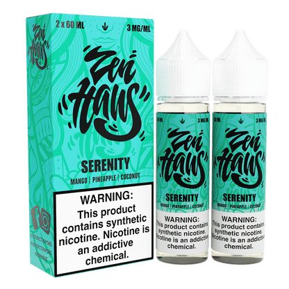 Zen Haus Series E-Liquid 120mL – Freebase – 60mL 2-Pack - Serenity
