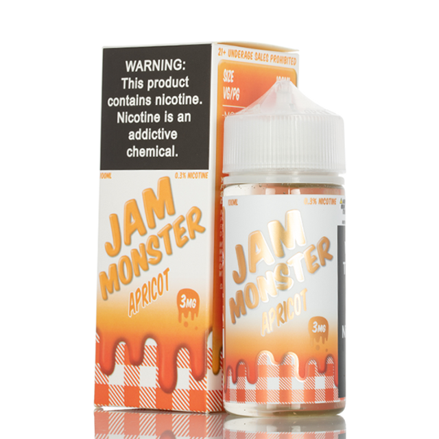 Jam Monster Series E-Liquid 100mL - Freebase - Apricot