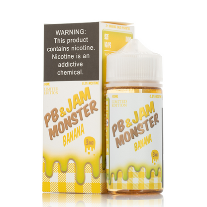 Jam Monster Series E-Liquid 100mL - Freebase - Pbj Banana