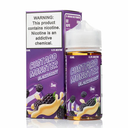 Jam Monster Series E-Liquid 100mL - Freebase - Custard Blackberry