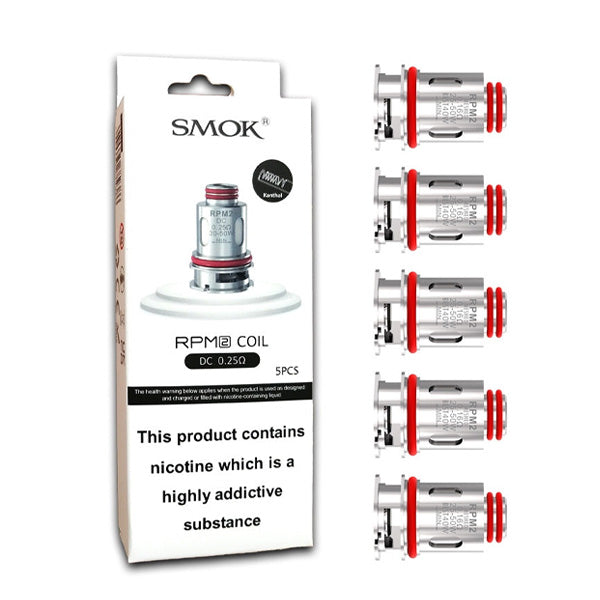 SMOK RPM 2 Coils (5-Pack) | DC MTL 0.25ohm Coil with Packaging