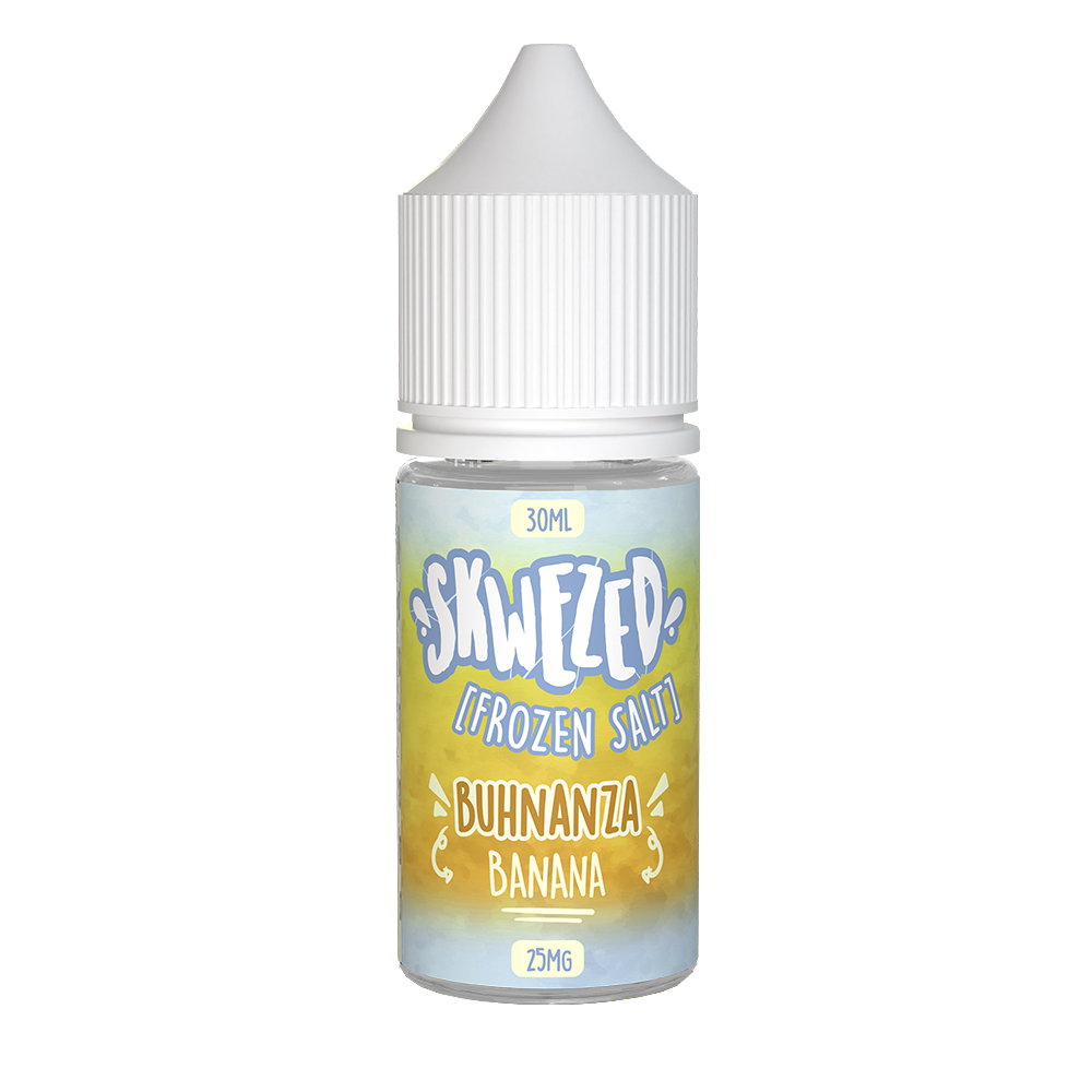 Skwezed Salt Series E-Liquid | 30mL | 25mg | Salt Nic | Frozen Buhnanza (Banana Ice)