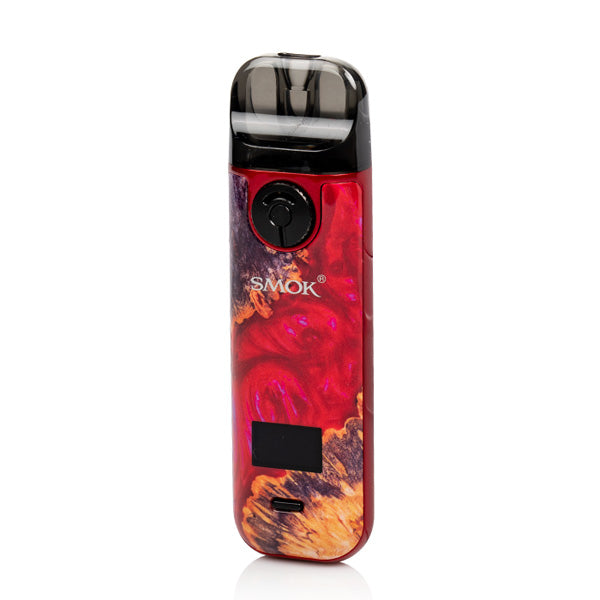 SMOK Novo 4 25W Kit (Pod System) Red Stab Wood