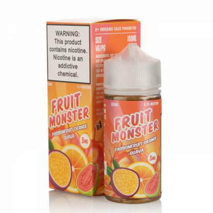 Jam Monster Series E-Liquid 100mL - Freebase - Fruit Passionfruit Orange Guava