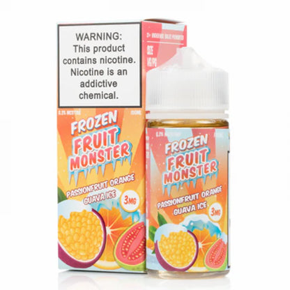 Jam Monster Series E-Liquid 100mL - Freebase - Frozen Passionfruit Orange Guava Ice