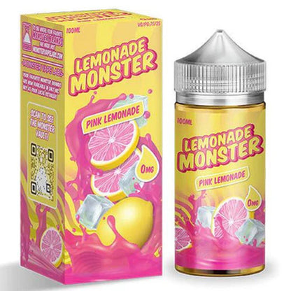 Jam Monster Series E-Liquid 100mL - Freebase - Lemonade - Pink Lemonade