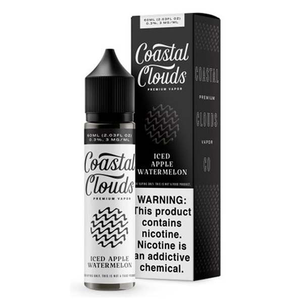 Coastal Clouds 60mL E-Liquid Series (Freebase) | Iced Apple Watermelon