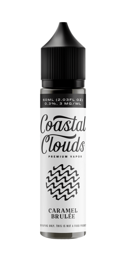 Coastal Clouds 60mL E-Liquid Series (Freebase) | Caramel Brulee