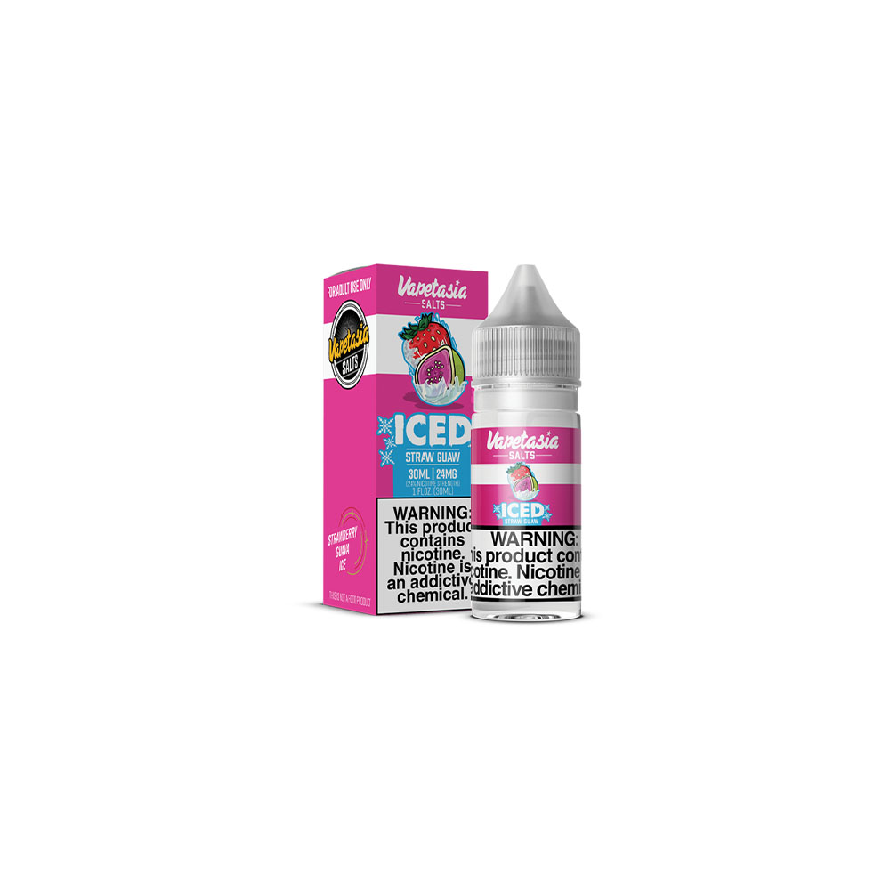 Vapetasia Salt Series E-Liquid 30mL (Salt Nic) Killer Fruits Straw Guaw Iced with Packaging