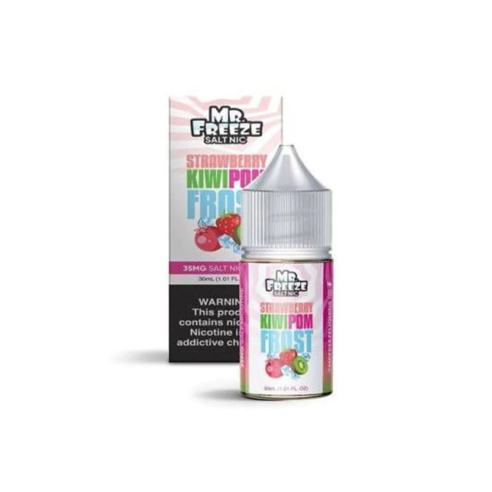 Mr. Freeze TFN Salt Series E-Liquid 30mL (Salt Nic) - Strawberry Kiwipom Frost with packaging